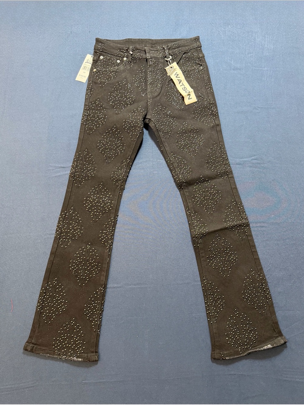 Watson Denim Cotton Blend Size 34 NWT Studded Statement Jeans